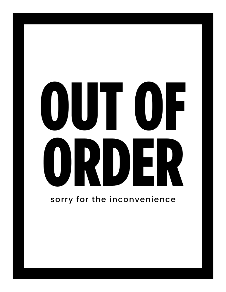 Out of Order Sign Basic